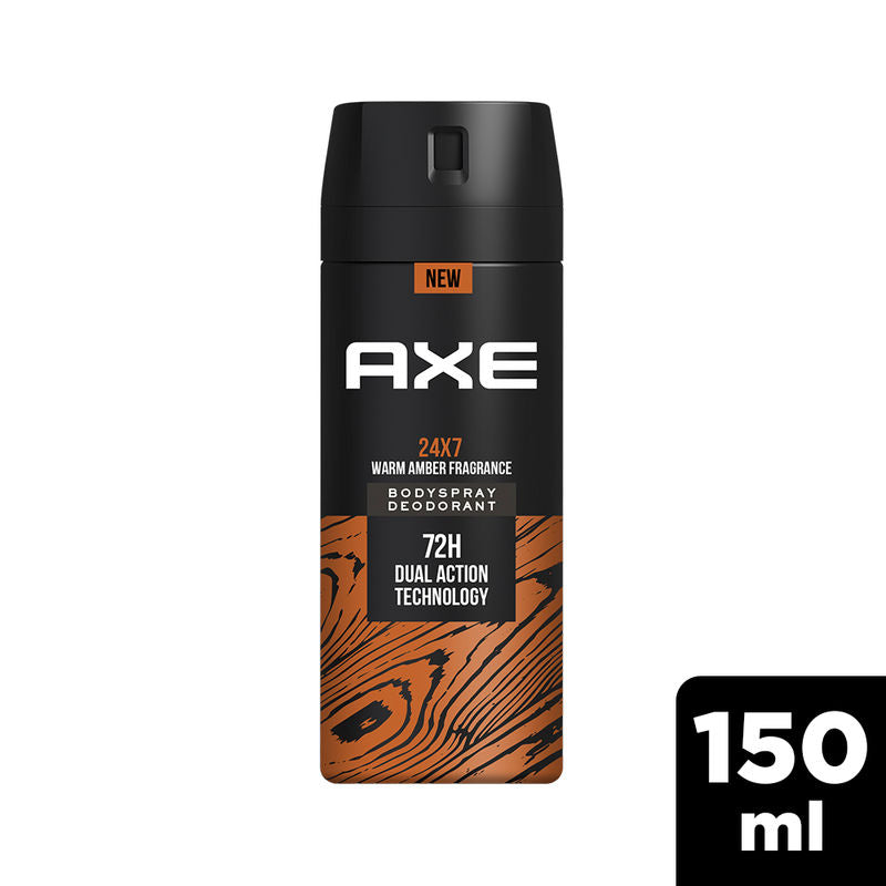 Axe 24x7 Warm Amber Fragrance Body Spray Deodorant 72H Dual Action