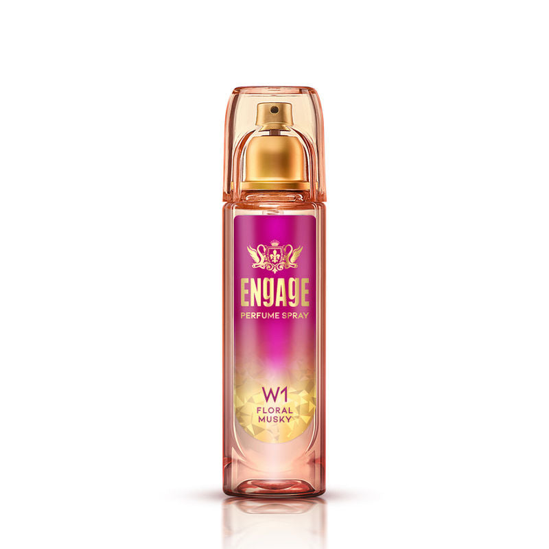Engage W1 Perfume Spray For Women, Fruity & Floral, Skin Friendly, Long-Lasting