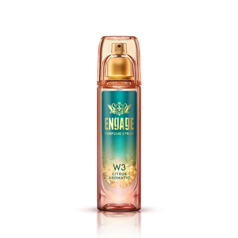 Engage W3 Perfume Spray For Women, Citrus & Floral, Skin Friendly, Long-Lasting