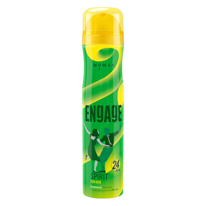 Engage Spirit Deodorant for Women, Cheerful & Jolly, Skin-Friendly, Long-Lasting